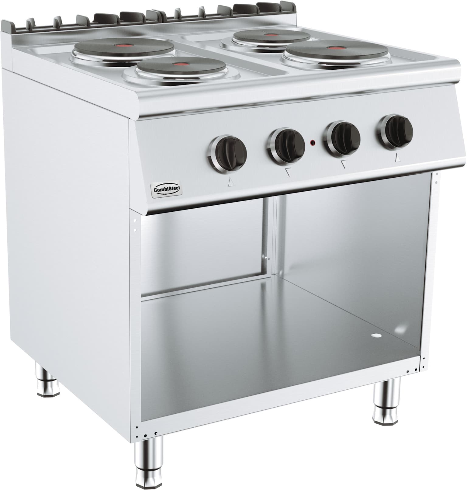 Cuisinière Électriques 4 Plaques 2×2,25 / 1×1,85 KW 2x 2,25 / 1x 1,85 KW - Combisteel