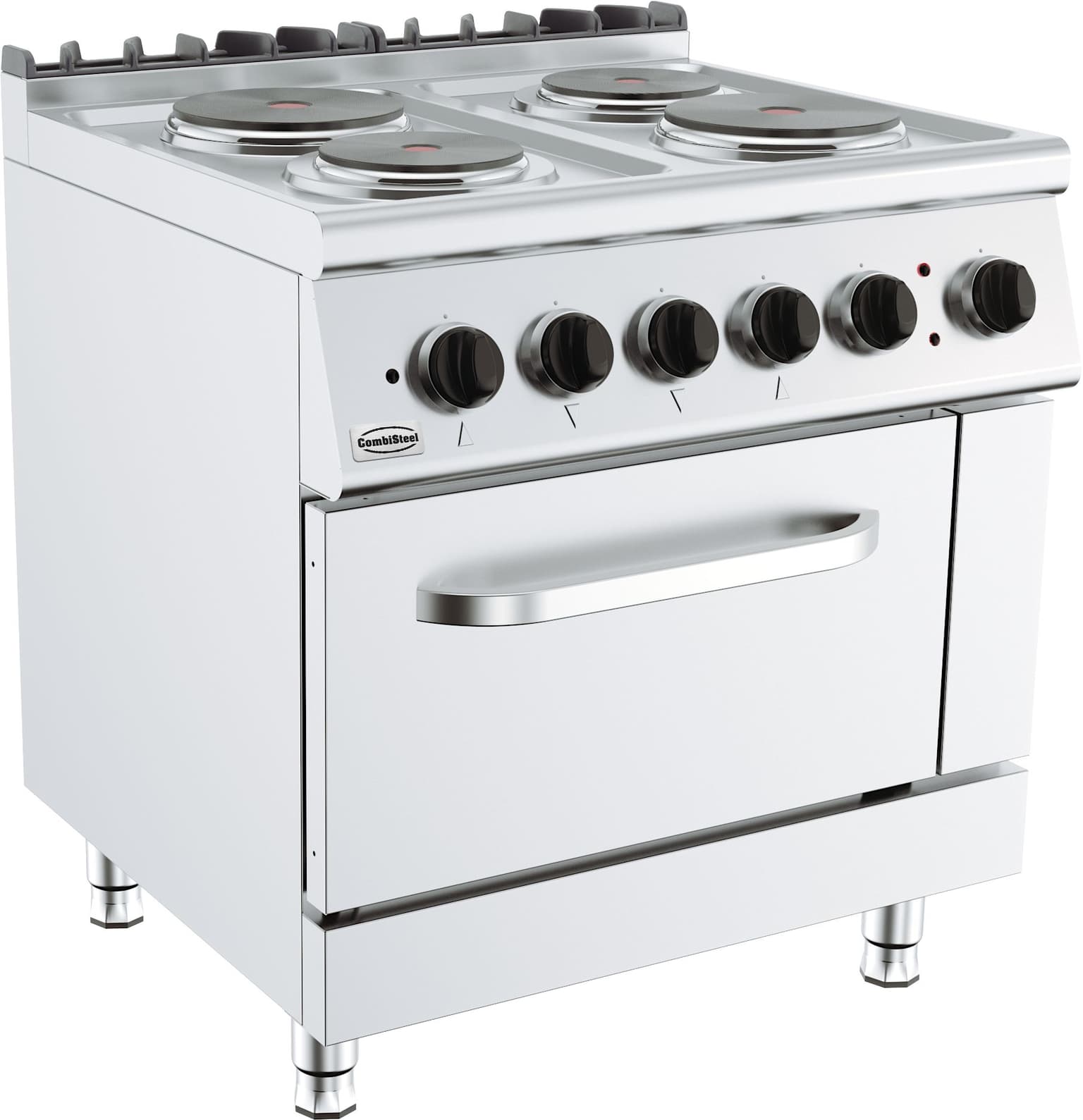 Cuisinière Électrique Avec Four 2×2,25 / 1×1,85 / Oven 6 KW 2x 2,25 / 1x 1,85 / Oven 6 KW - Combisteel