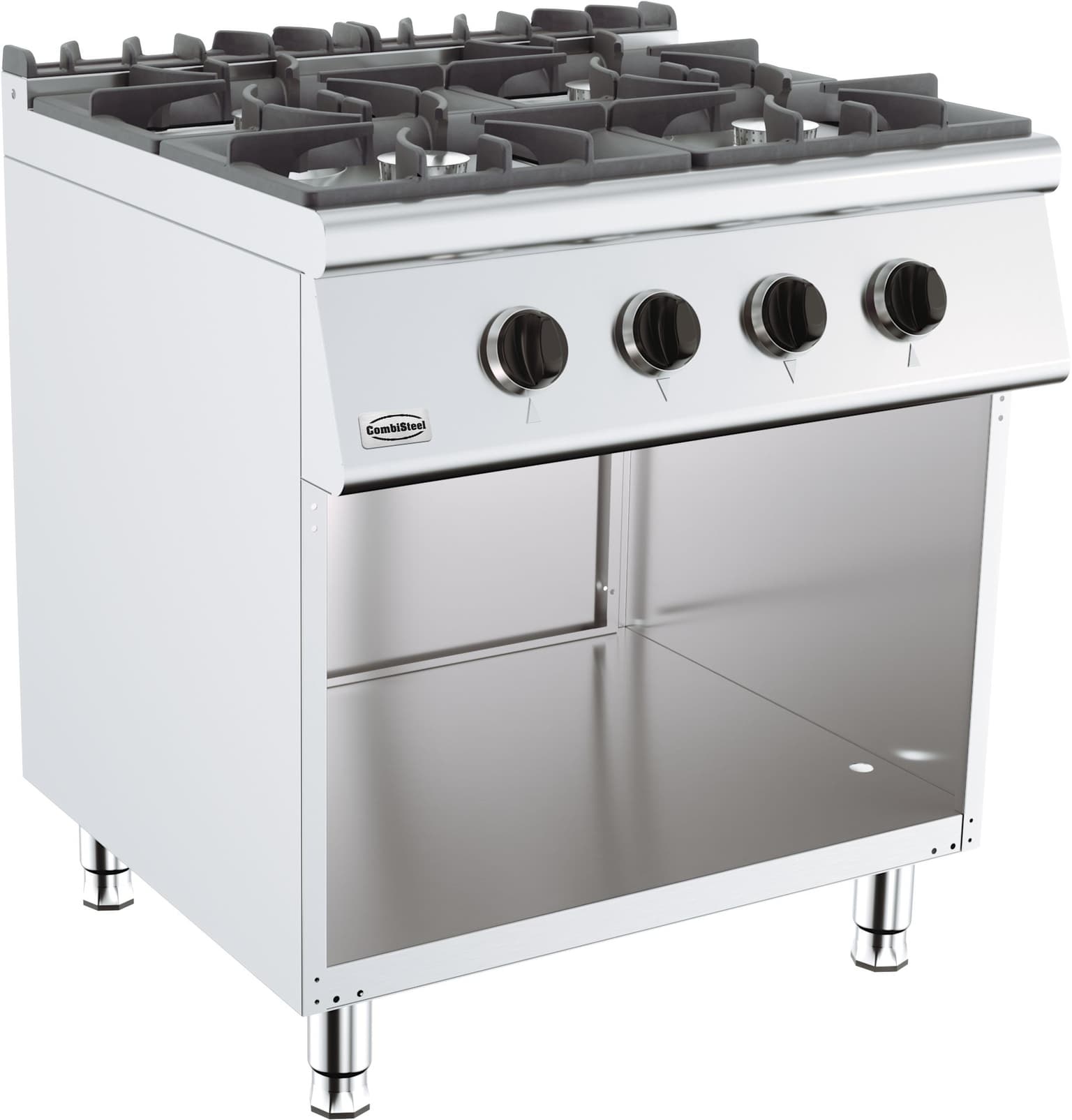 Cuisinière Gaz 4 Brûleurs - Combisteel