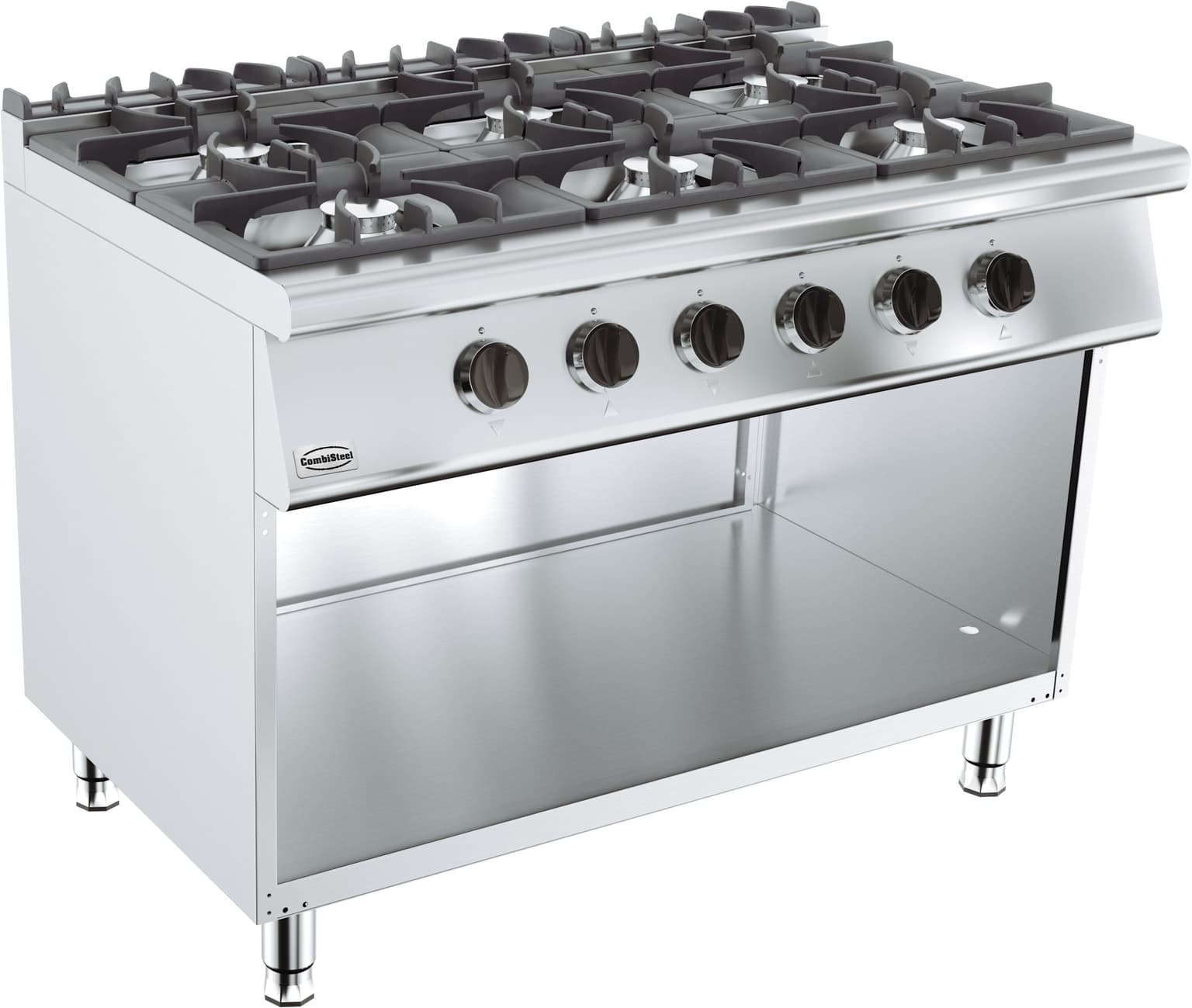 Cuisinière Gaz 6 Brûleurs - Combisteel