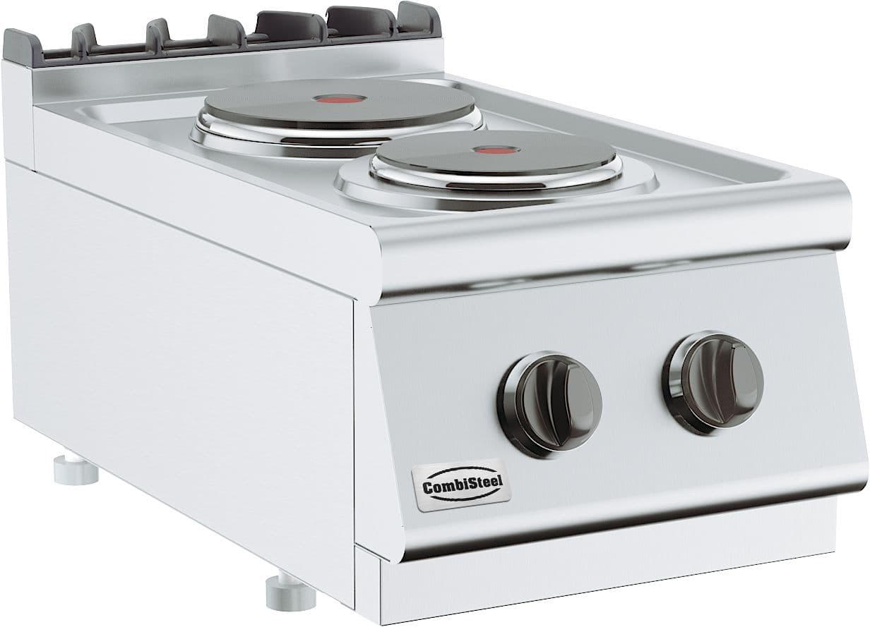 Cuisinière Électriques (Table) 1×2,25 / 1×1,85 KW 1x 2,25 / 1x 1,85 KW - Combisteel
