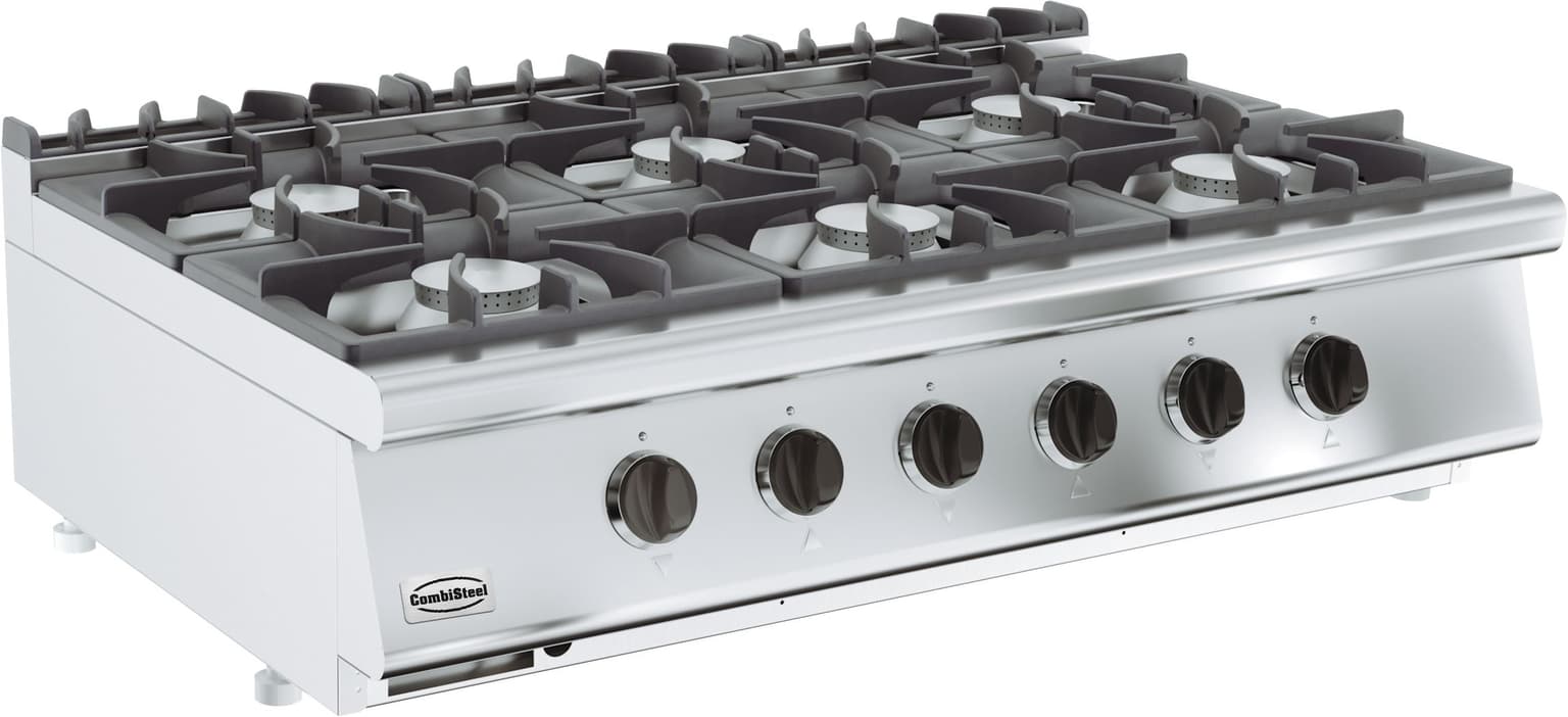 Cuisinière À Gaz 6 Brûleurs - Combisteel