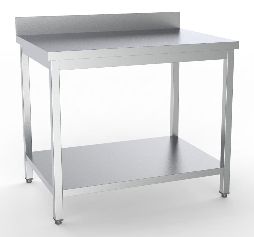 Plan DE Travail Bord Relevé 800 MM (Prof. 700) 700 MM - Combisteel