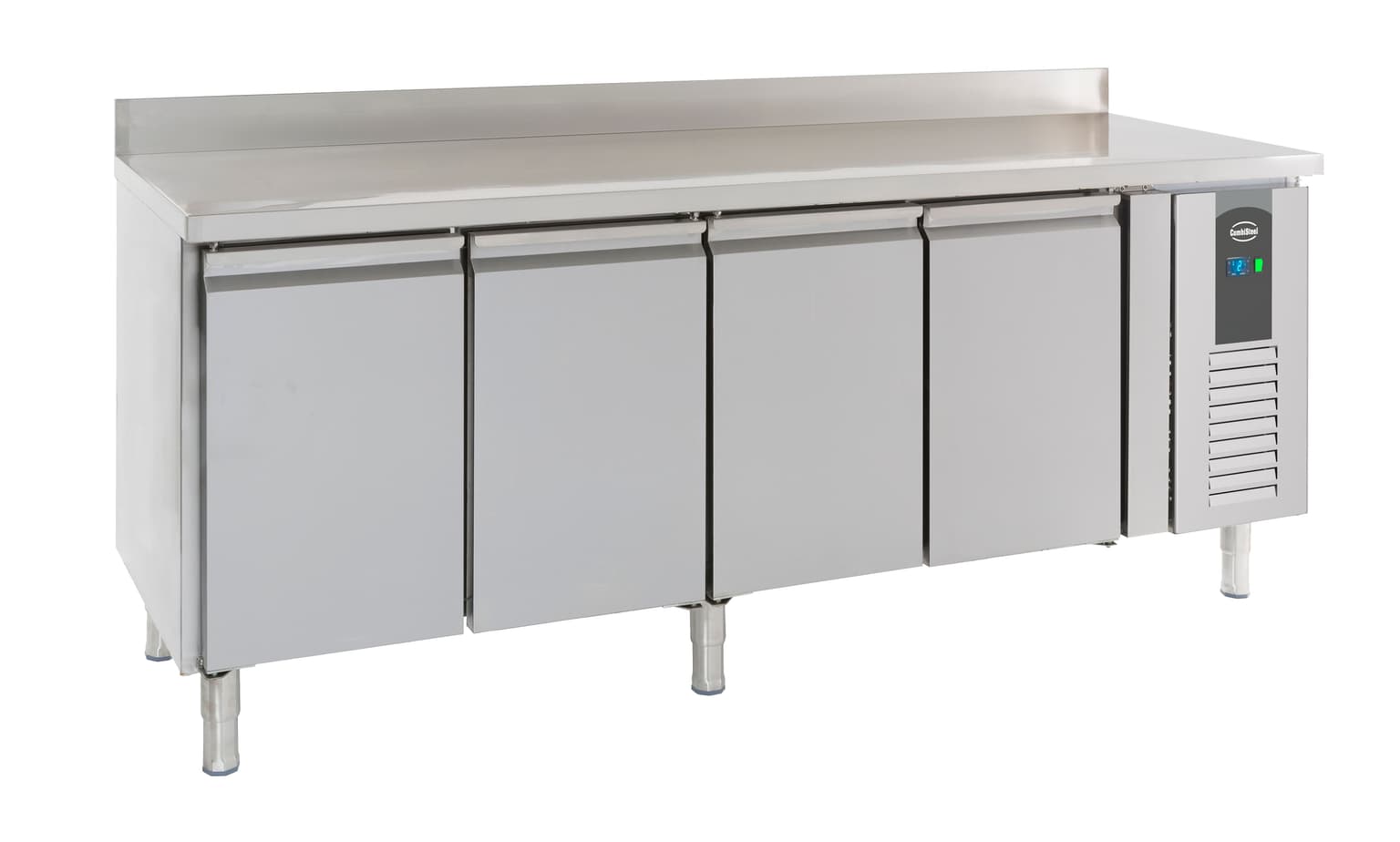 Table Réfrigérée Bord Relevé 4 Portes - Combisteel