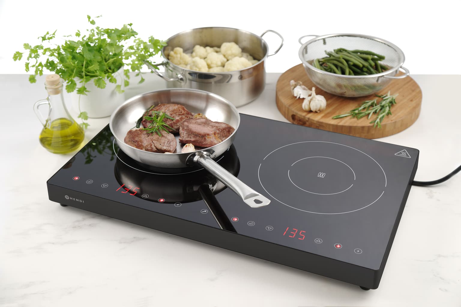Plaque DE Cuisson À Induction Double Kitchen Line — miniature 3