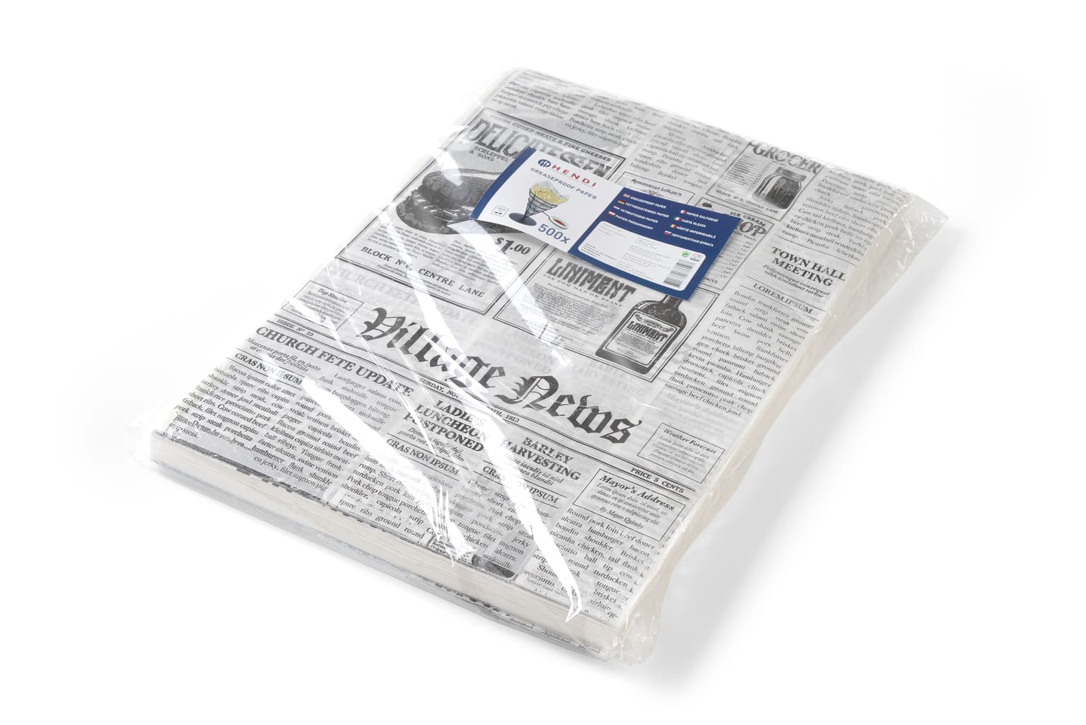 Papier ingraissable — Impression journal · 250x350
