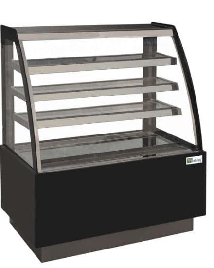 Vitrine Pâtisserie - Vitrage Bombé - 3 Étagères - 301 L (Oasis400)