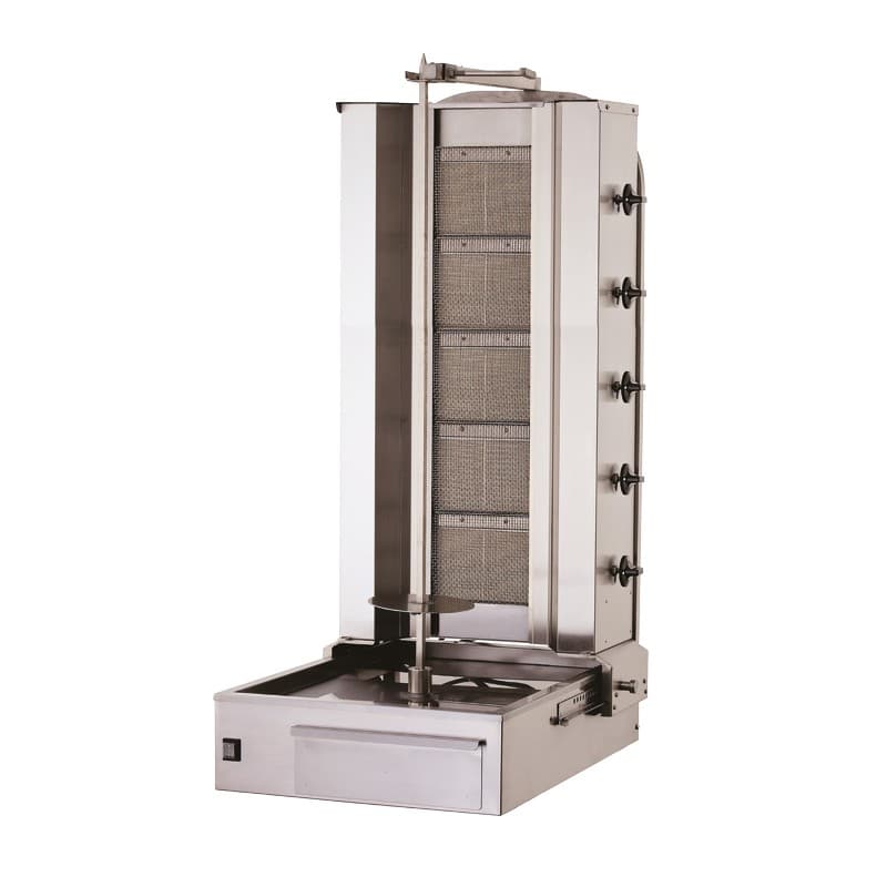 Grill À Kebab Brûleur Céramique Gaz - 5 Résistances - SK5G — miniature 3