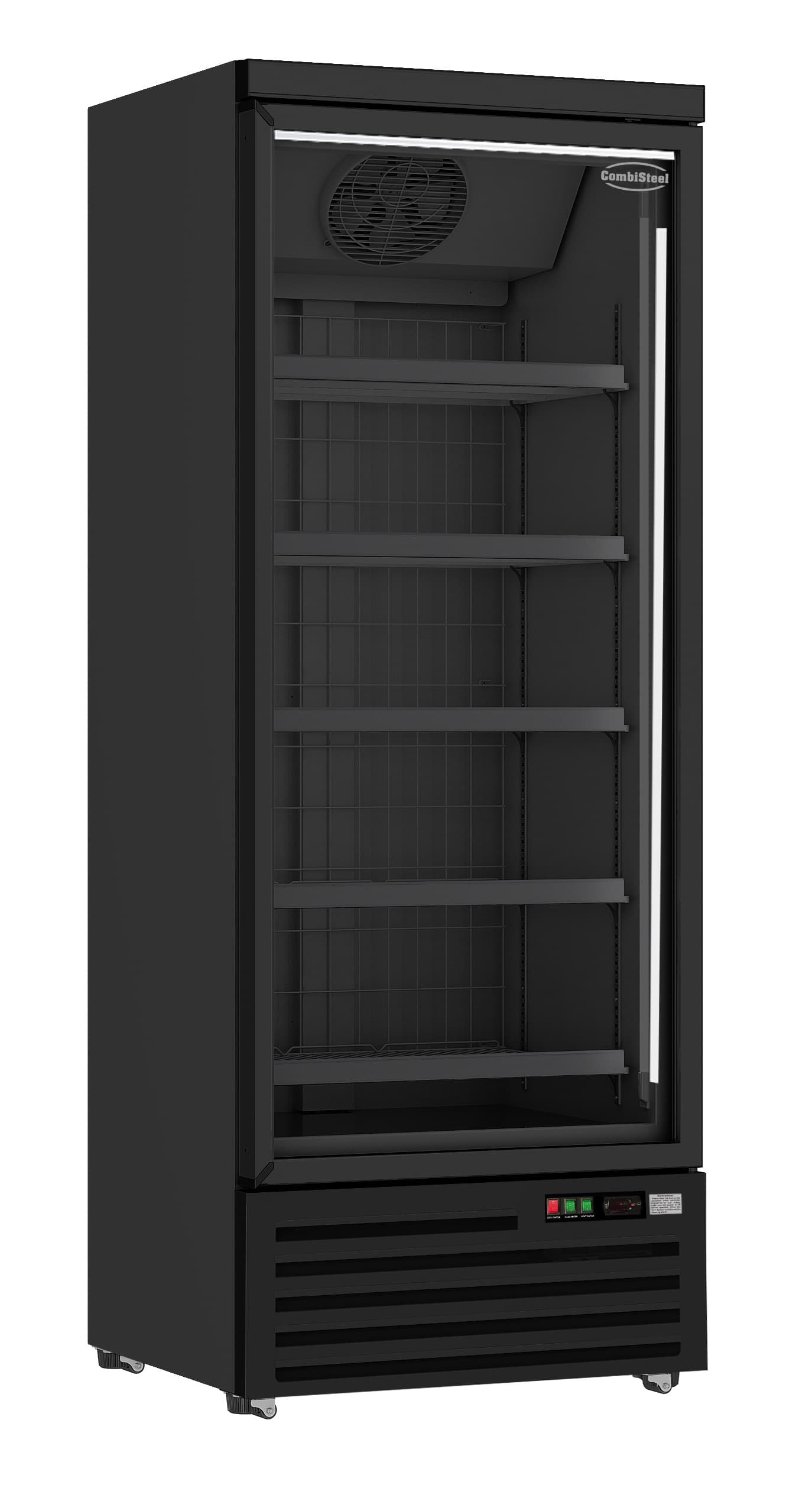 Congélateur 1 Porte En Verre Noir Jde-600f Bl - Combisteel — visuel 1