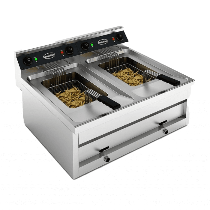 Friteuse Posable Électrique 2×12 L 2×9 KW - Combisteel — visuel 1