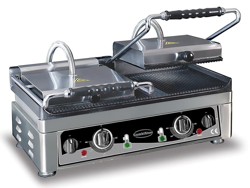 Grille DE Contact Panini Double Rainuré - Combisteel — visuel 1
