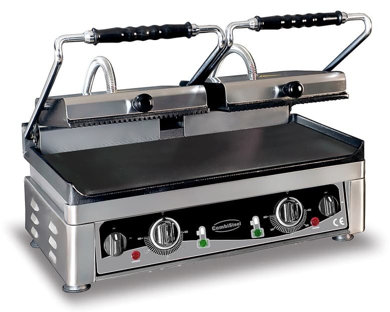 Grille DE Contact Panini Double Lisse/Rainuré - Combisteel — visuel 1